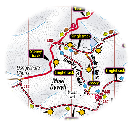 conwy map extract