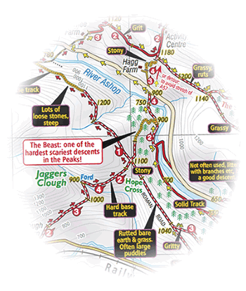 Mountain Bike Map Extract